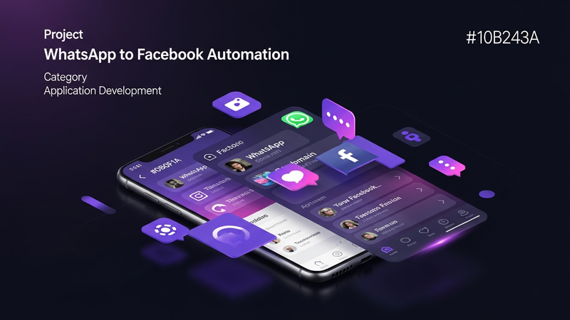 WhatsApp to Facebook Automation
